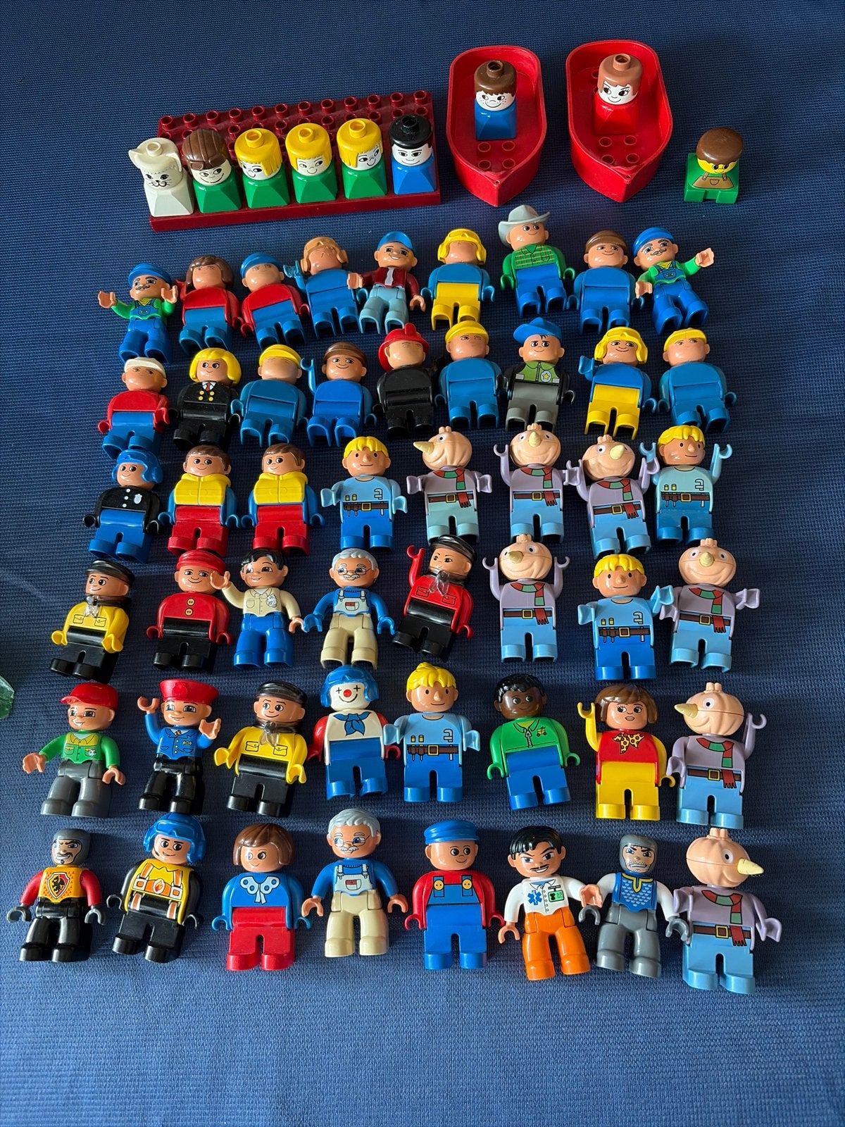 Grote verzameling Duplo poppetjes en accessoires, Gebruikt, Ophalen of Verzenden, Minifiguur, Duplo