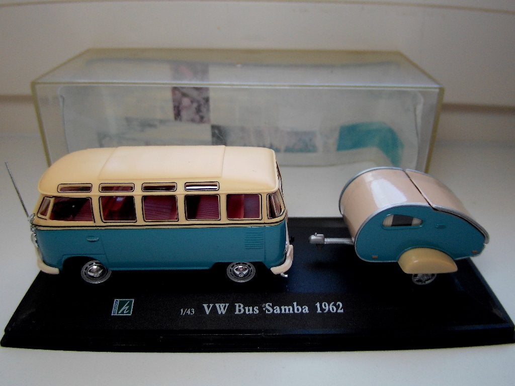Hongwell-Cararama 1/43 Volkswagen Bus Samba 1962, Verzenden, Zo goed als nieuw, Auto, Overige merken