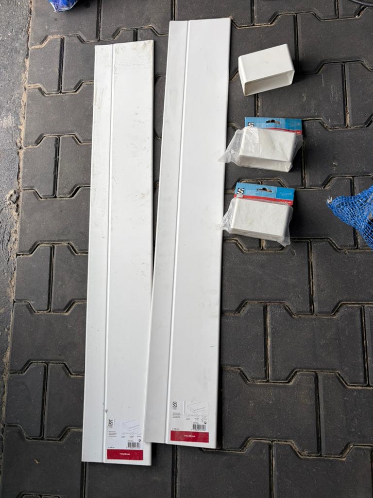 Vlakkanaal buis en verbinder, Minder dan 30 cm, Radiator, Nieuw, Minder dan 60 cm