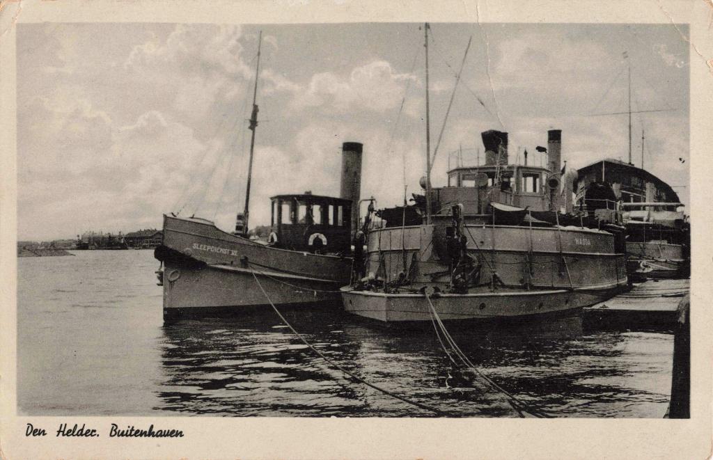 Den Helder Buitenhaven met Sleepdienst VI B3180, Ophalen, 1920 tot 1940, Ongelopen, Noord-Holland