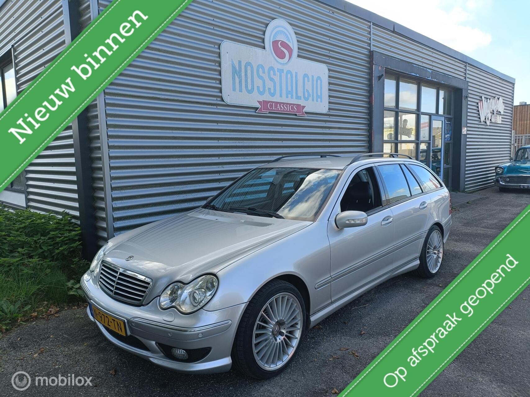 AMG! Nette Mercedes C-klasse Combi AMG 32, Auto's, Automaat, Achterwielaandrijving, Zwart, 1595 kg