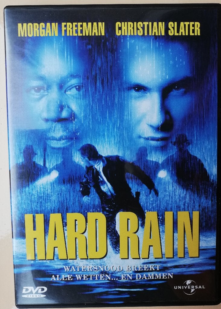 Hard rain - Morgan Freeman, Christian Slater, Vanaf 16 jaar, Ophalen of Verzenden, Gebruikt