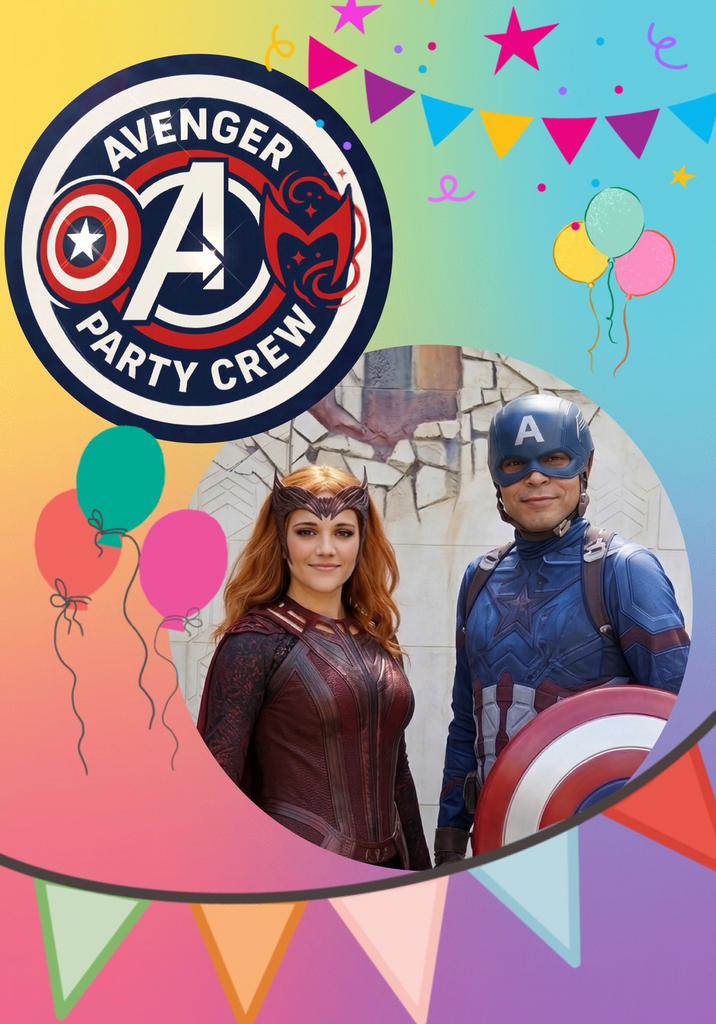 Kinderfeestje in Huizen - Captain America & Scarlet Witch, Ophalen, Nieuw, Verjaardag