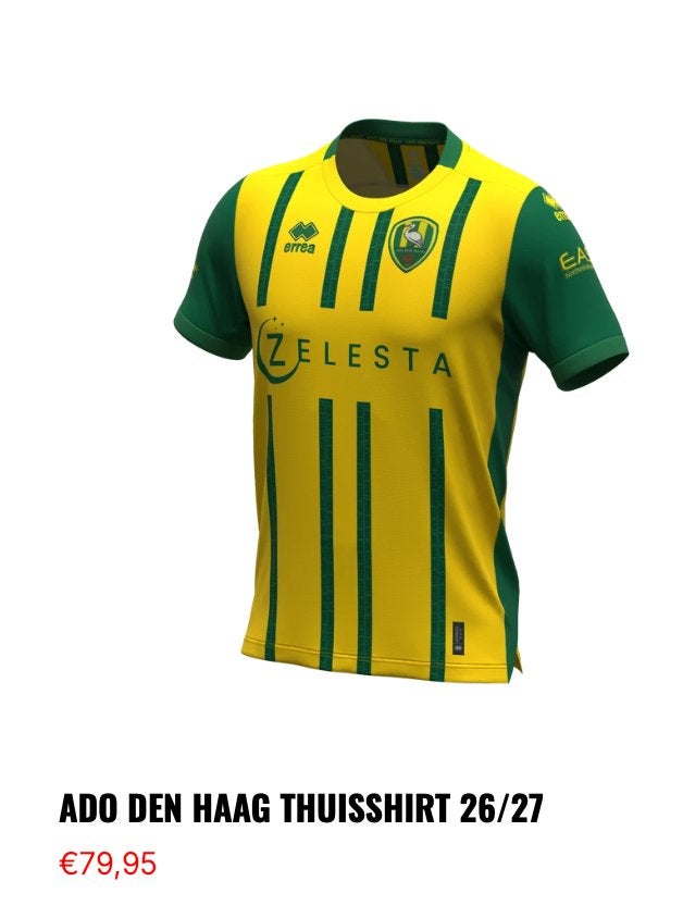ADO Den Haag thuis of uitshirt 26/27 code voor ADO fanshop, Maat L, Ophalen of Verzenden, Nieuw, Shirt