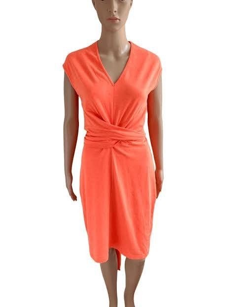 Leuk oranje jurkje van Monique Collignon,  maat M, Maat 38/40 (M), Nieuw, Oranje, Ophalen of Verzenden