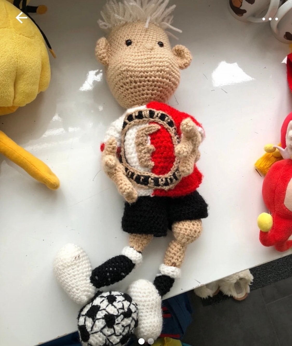 Gehaakte Feyenoord Speler Knuffel - Van Persie #32, Kinderen en Baby's, Speelgoed | Knuffels en Pluche, Overige merken, Overige typen
