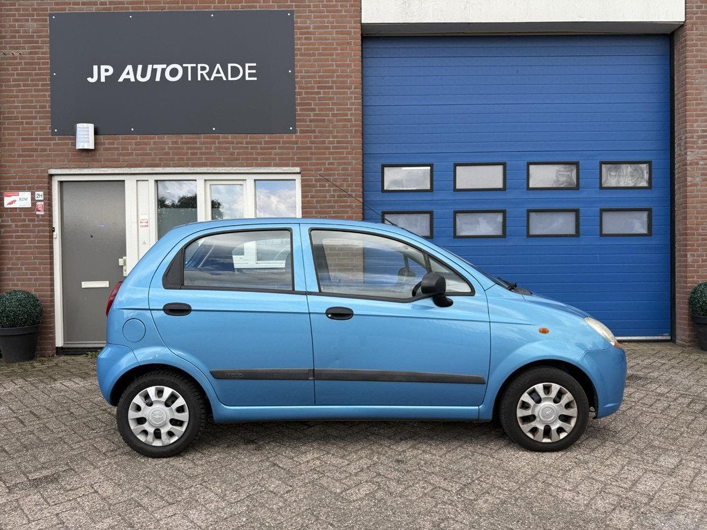 Chevrolet Matiz 0.8 Style | Distributie vv | NAP | Automaat, Auto's, Stof, Gebruikt, Metallic lak, Blauw