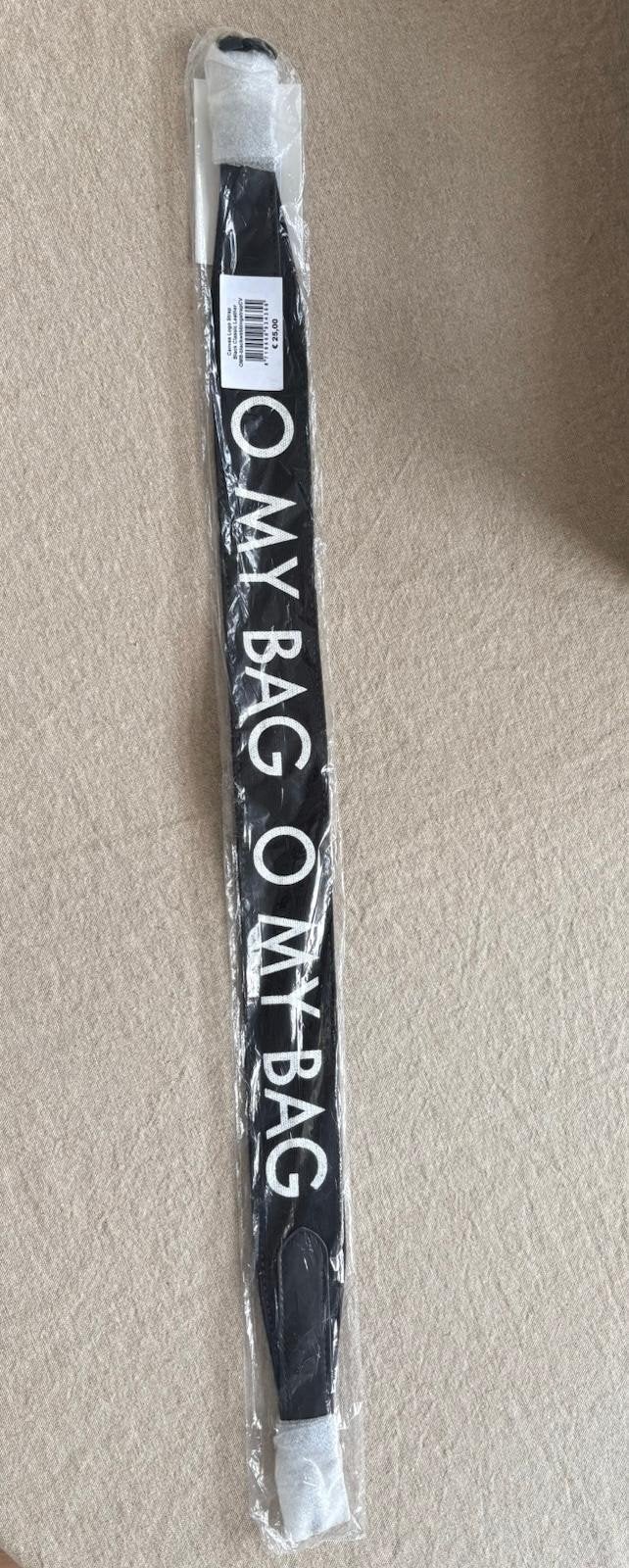 O My Bag Canvas Logo Strap Zwart - Nieuw, Sieraden, Tassen en Uiterlijk, Ophalen of Verzenden, Nieuw, Zwart, Overige typen