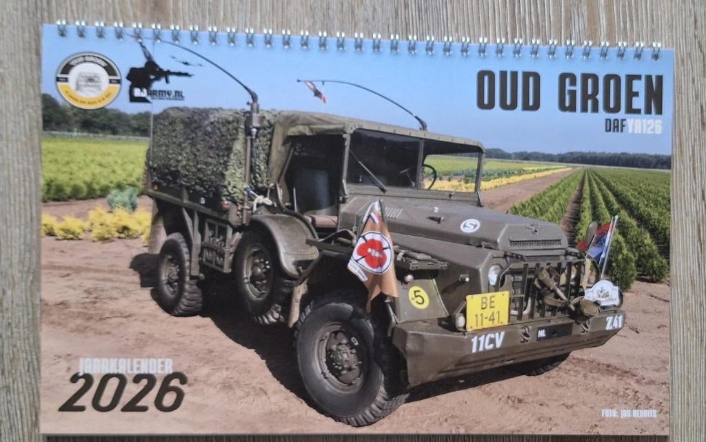 DAF YA126 Kalender 2026 – RJarmy Legerdump, Ophalen of Verzenden, Landmacht, Nederland, Foto of Poster