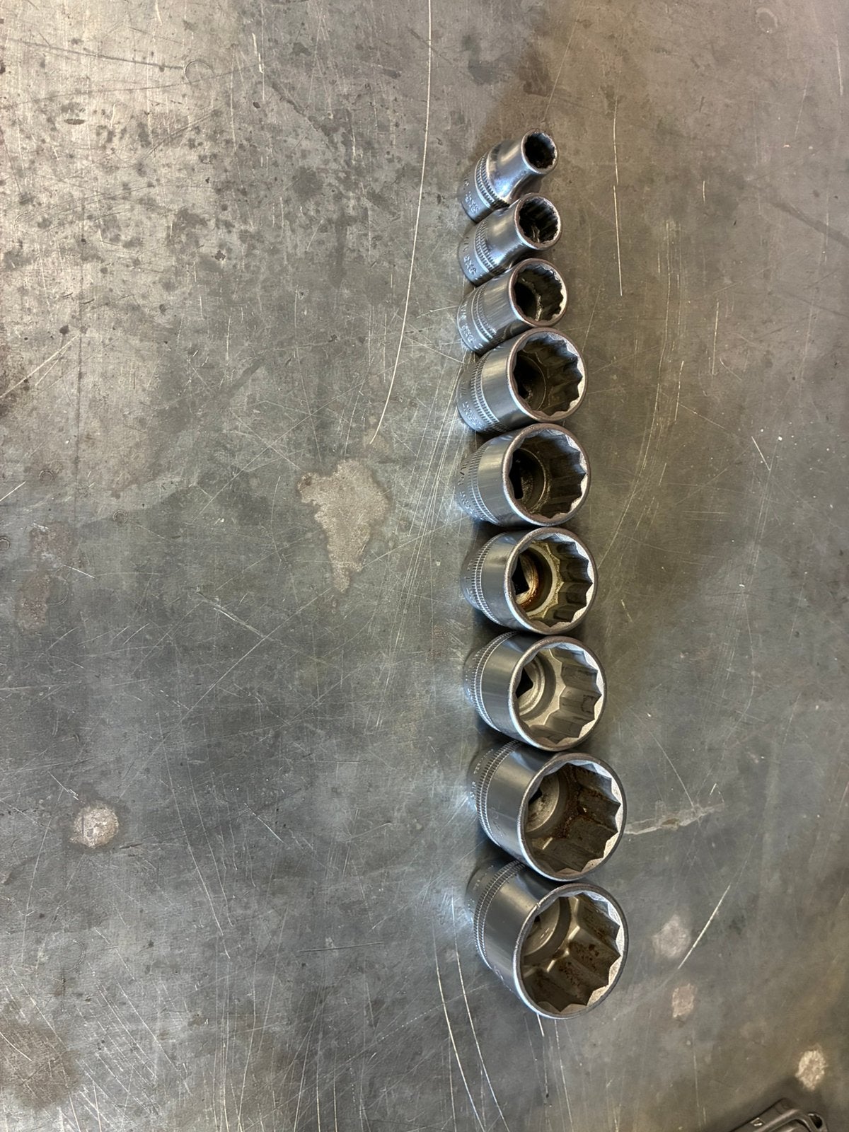 Hazet 900AZ 1/2” doppen inch maten 9 stuks, Ophalen, Zo goed als nieuw