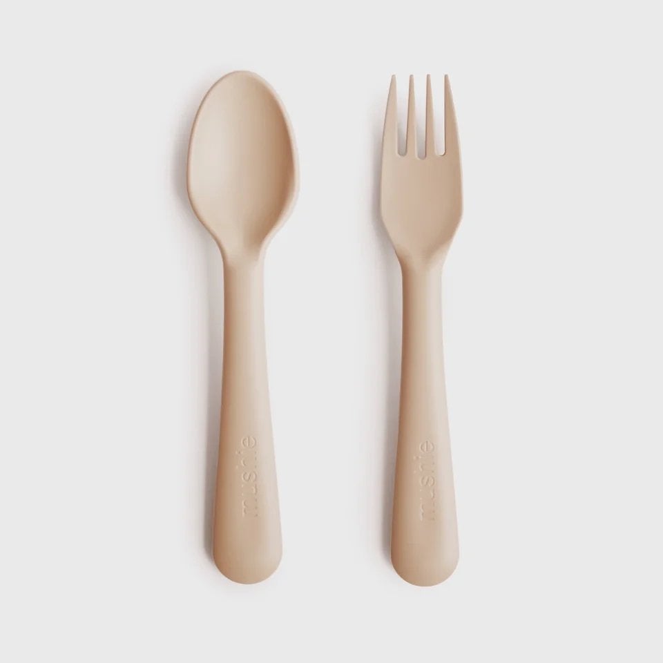 VORK EN LEPEL SET VANILLA | MUSHIE (NIEUW), -, -, Ophalen of Verzenden, Zo goed als nieuw