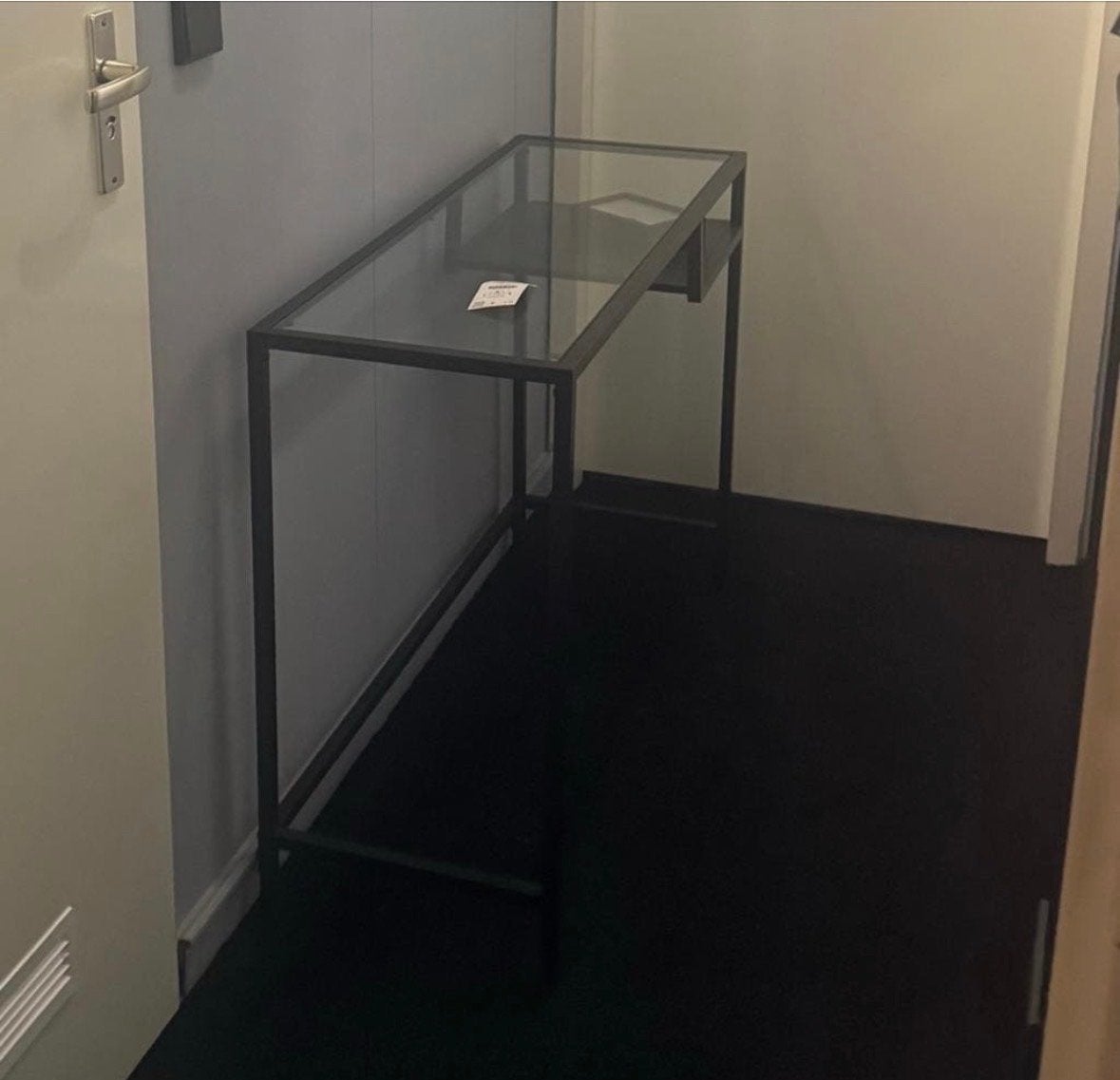 IKEA Vittsjö console-/bijzettafel 100x36 cm, Gebruikt, 50 tot 100 cm, Ophalen of Verzenden, Glas