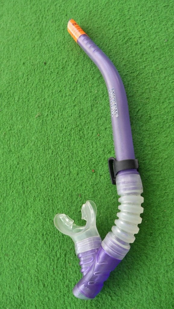 Transparante snorkel met flexibele hals, Ophalen of Verzenden, Zo goed als nieuw, Snorkel