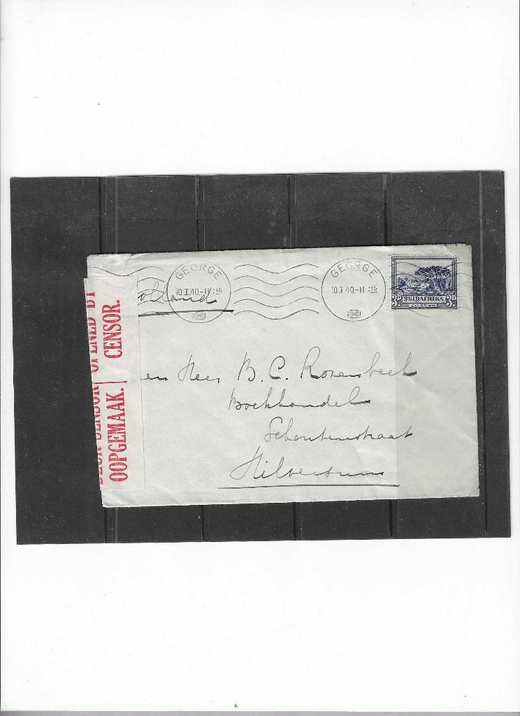 Censuur brief,Zuid Afrika., Ophalen of Verzenden, Brief