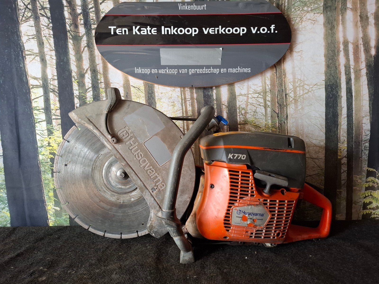 Husqvarna bandenzaag doorslijper k770 350mm, Tuin en Terras, Hand-tuingereedschap, Ophalen, Gebruikt, Husqvarna