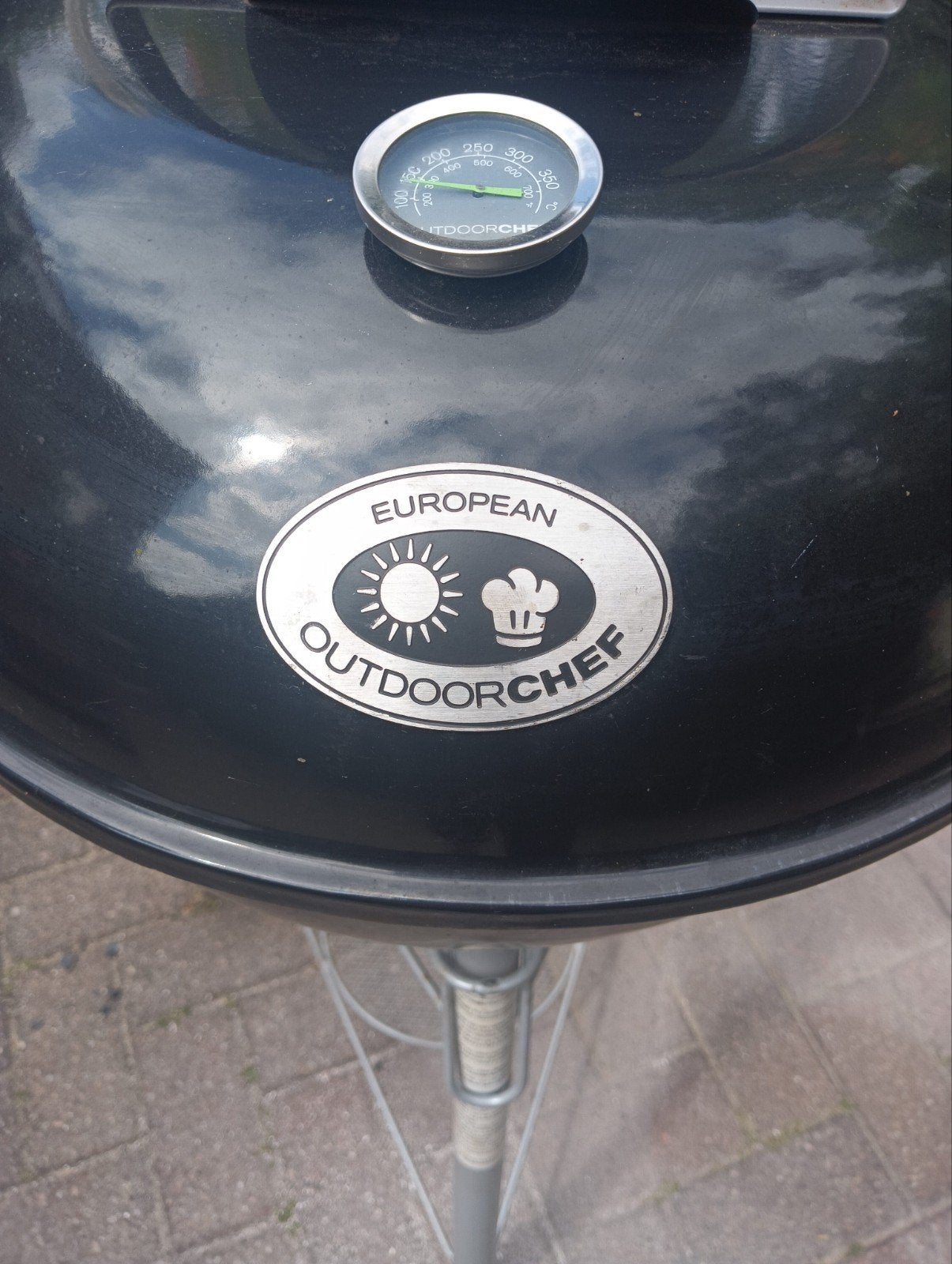 Zwarte kogelbarbecue met thermometer - Outdoorchef, Ophalen, Gebruikt, European Outdoorchef