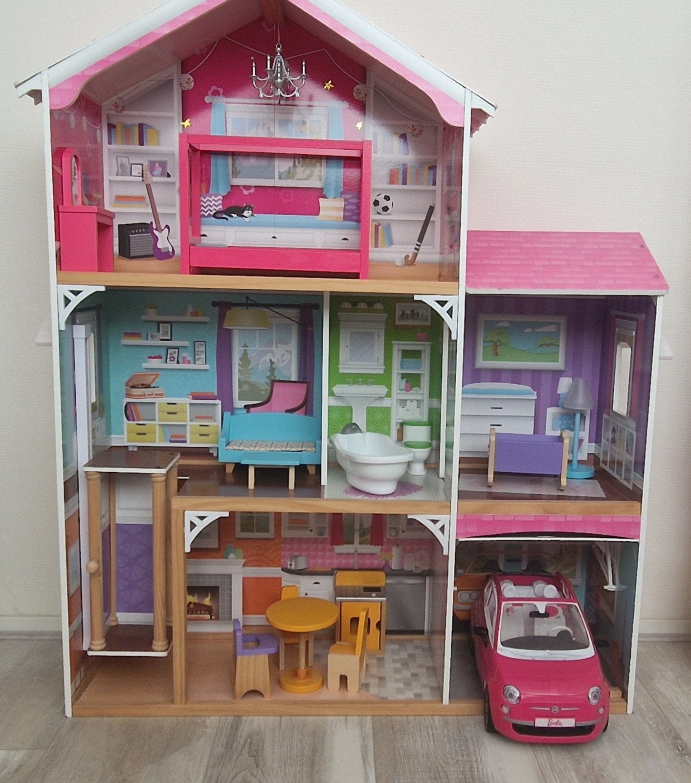 Kidkraft Barbie poppenhuis met licht en geluidseffecten, Ophalen, Gebruikt, Poppenhuis