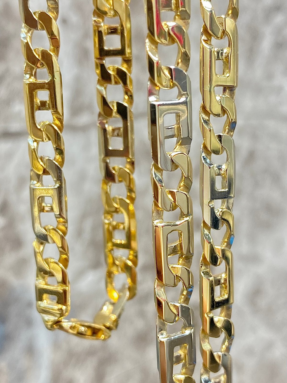 14k Gouden Rolex Ketting | Bicolor, Sieraden, Tassen en Uiterlijk, Kettingen, Verstelbaar, Nieuw, Ophalen of Verzenden, Goud