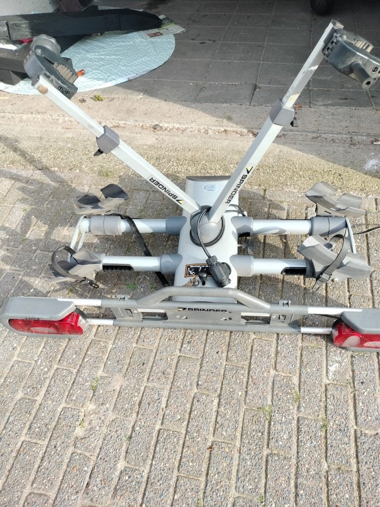 Fietsendrager Spinder Eagle voor 2 e-bikes, Auto diversen, Fietsendragers, Ophalen, Gebruikt, 2 fietsen, Trekhaakdrager