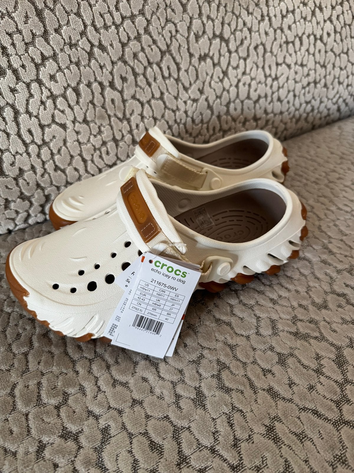 Crocs Echo Clog - Maat 39 - Nieuw met labels, Ophalen of Verzenden, Nieuw, Wit, Slippers
