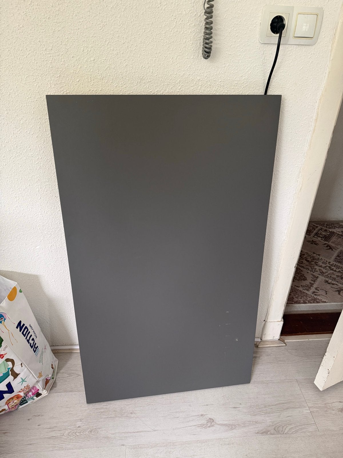 IKEA LINNMON Table Top 100x60 cm (Dark Grey) – Top Only, Ophalen, Kunststof, 100 tot 150 cm, 50 tot 100 cm