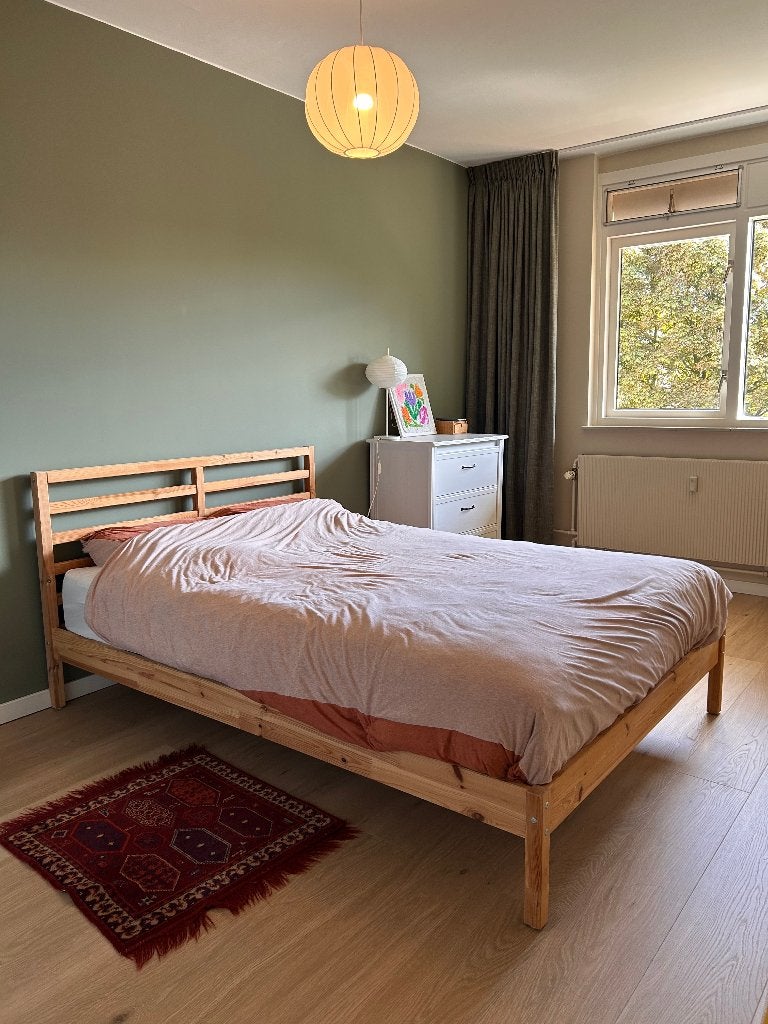 IKEA Tarva 140 x 200 (inclusief lattenbodem), Ophalen, Wit, Tweepersoons, 140 cm
