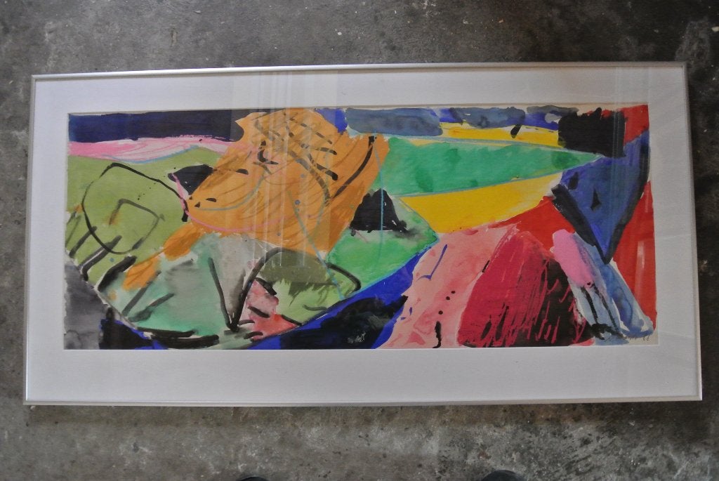 Jurjen de Haan gouache Ongerept landschap, Antiek en Kunst, Ophalen of Verzenden