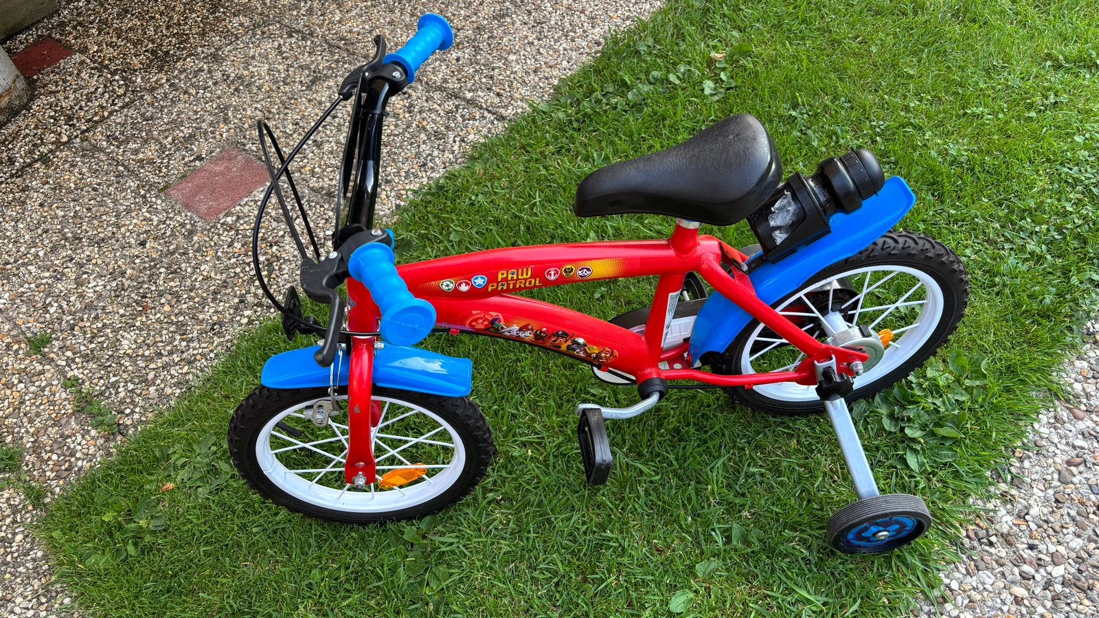 Nieuwe Paw Patrol kinderfiets 14 inch met zijwieltjes, Terugtraprem, Zijwieltjes, Nieuw, Ophalen of Verzenden