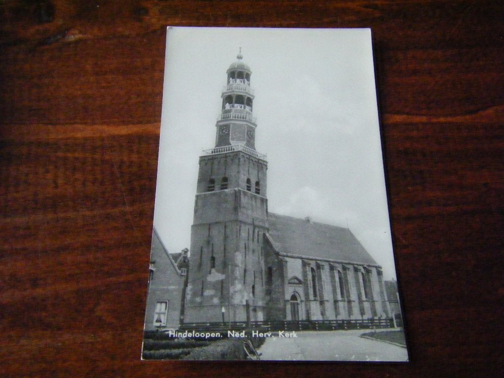 W40 - Hindeloopen - NH Kerk - Mooi/Oud, Ophalen of Verzenden, 1940 tot 1960, Friesland