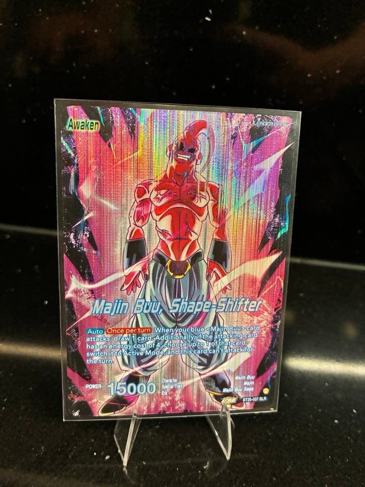 BT25-037 SLR Majin Buu Dragon Ball Super Card Game Kaart, Ophalen of Verzenden, Zo goed als nieuw, Losse kaart, Foil