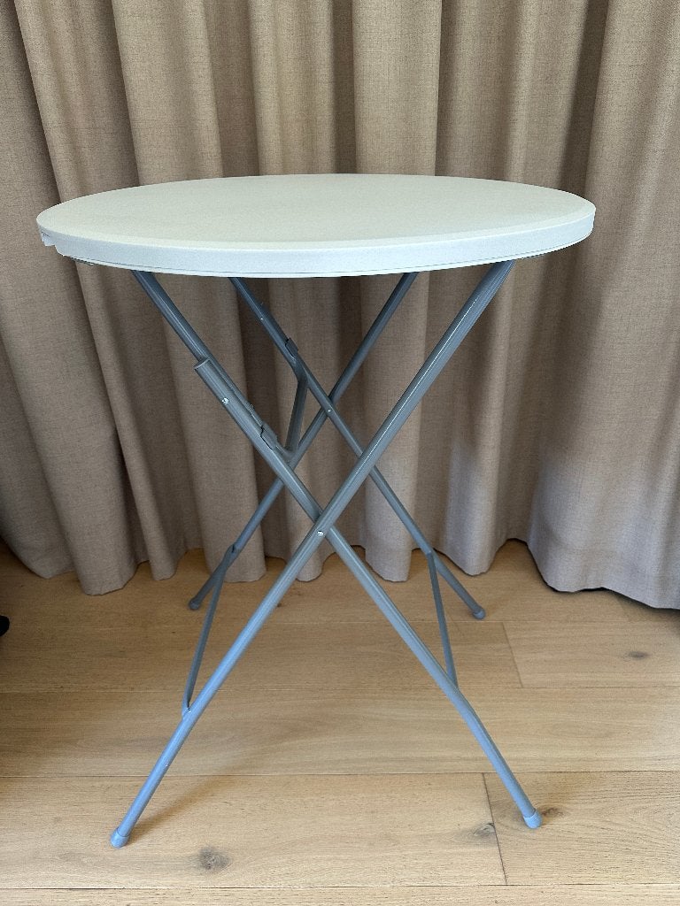 Inklapbare statafel rond 80 cm, 110 cm hoog, Ophalen, Gebruikt