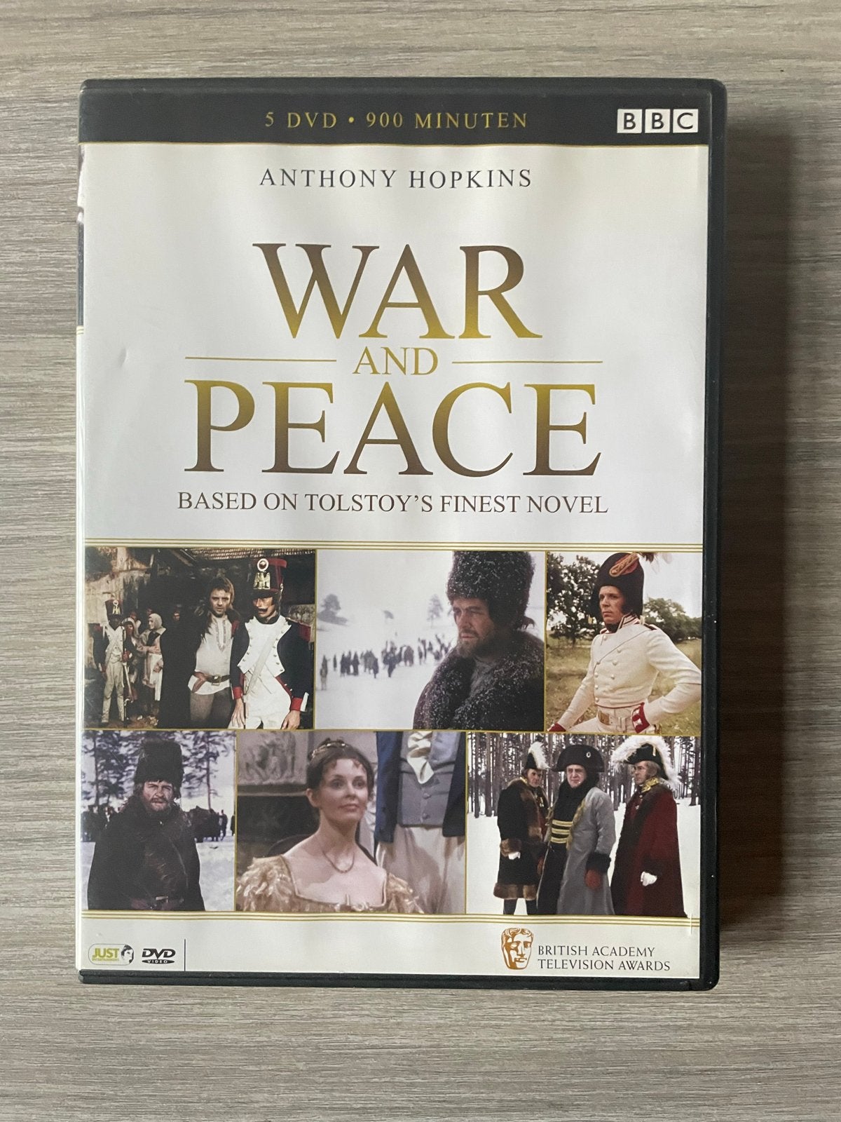 War and Peace (BBC) - 5 DVD Boxset met Anthony Hopkins, Engels, Alle leeftijden, Nederlands, Ophalen of Verzenden