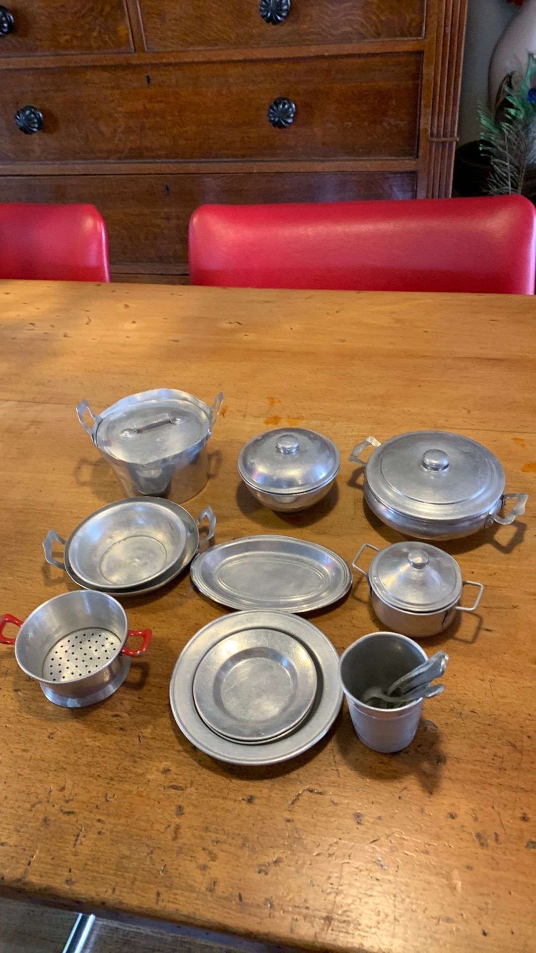 Aluminium kinder keukenspulletjes, Ophalen of Verzenden