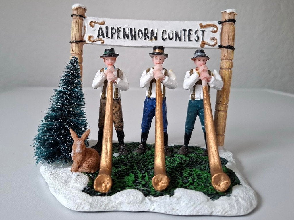 Kerst Alpenhoorn blazers Kerstfiguren, Diversen, Ophalen, Gebruikt