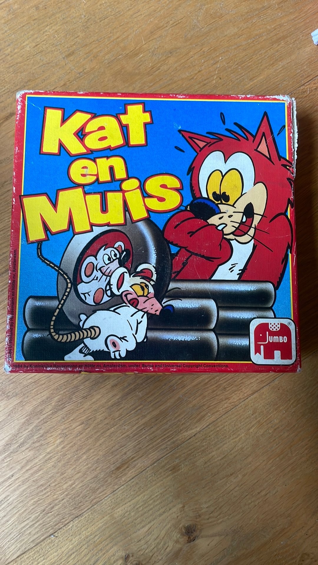 Kat en Muis bordspel van Jumbo - Vintage Gezelschapsspel, Een of twee spelers, Ophalen, Gebruikt