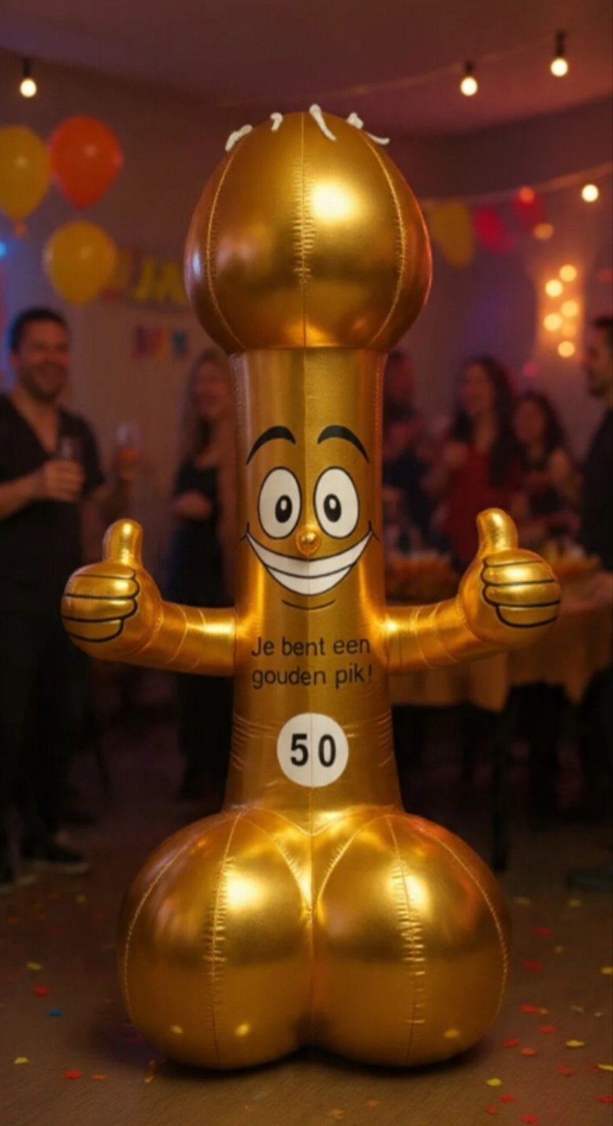 Opblaasbare Gouden pik Te koop, Ophalen, Nieuw, Overige