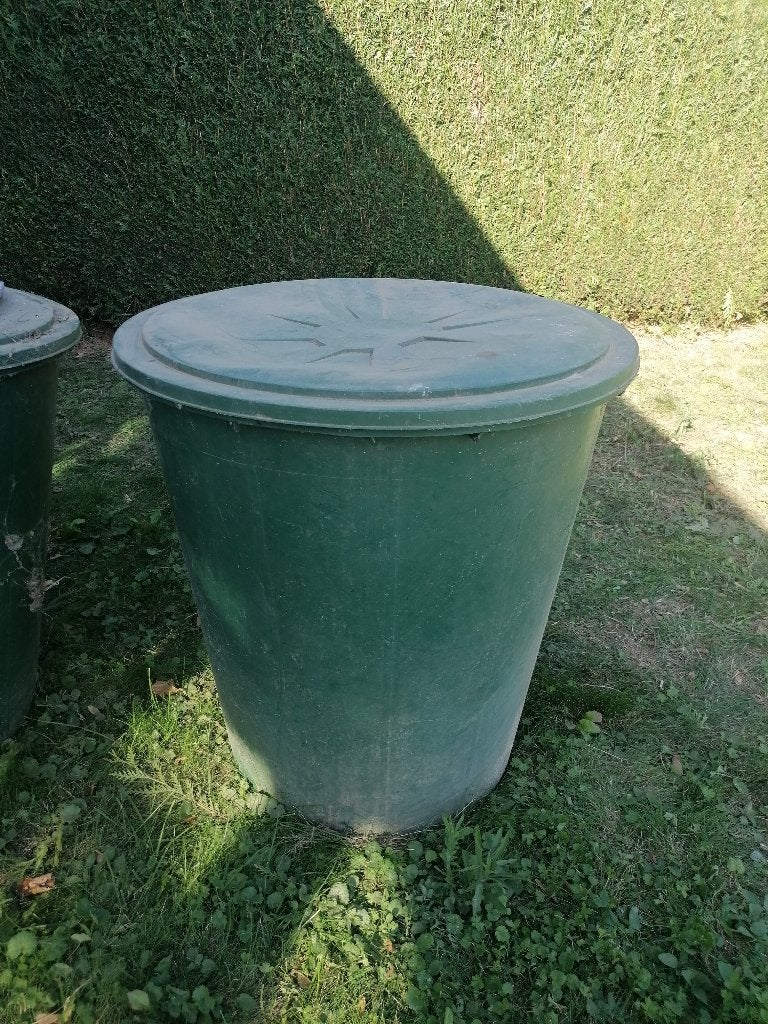 Regenton, 150 liter of meer, Ophalen