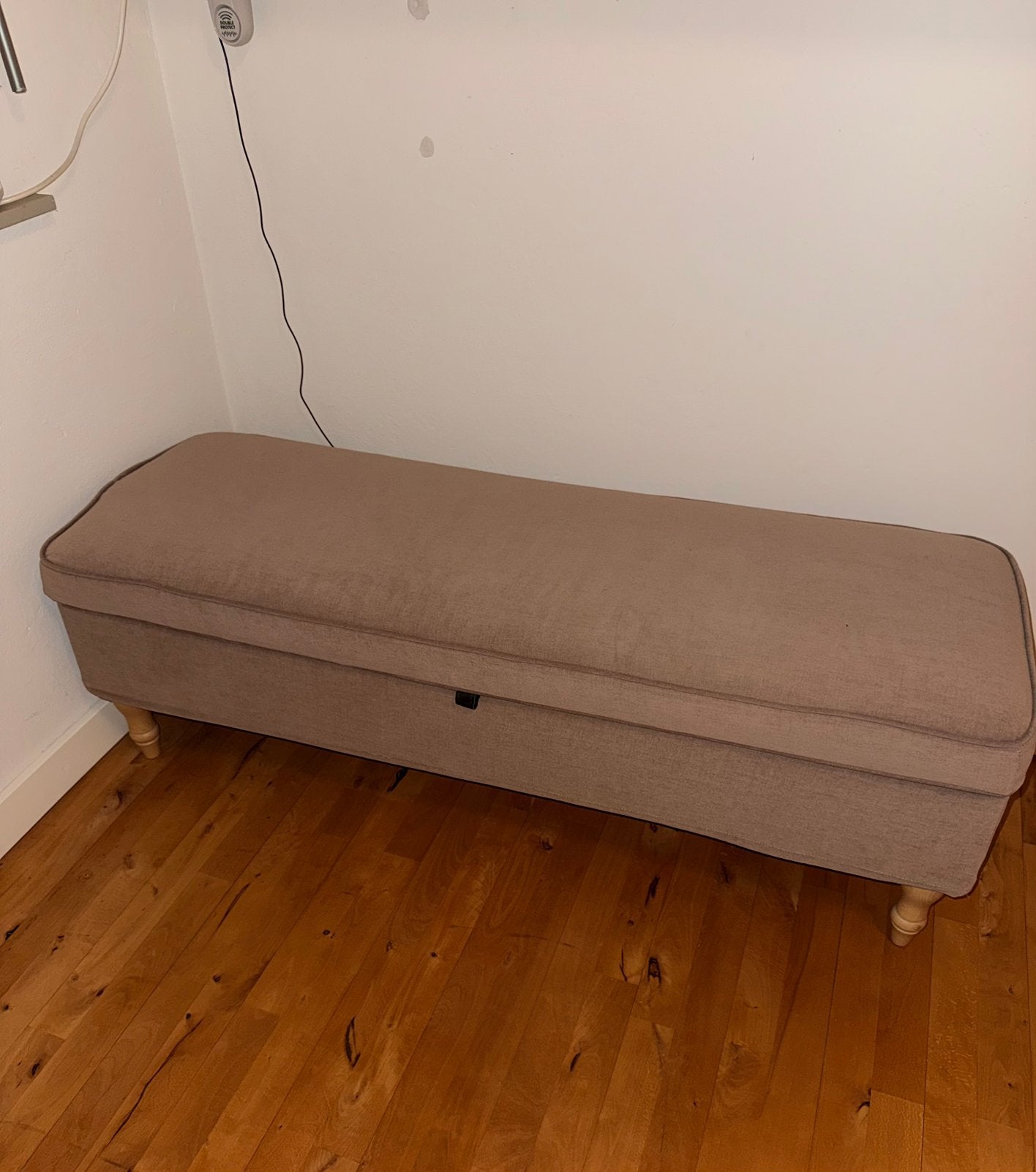 Ikea opbergbank stocksund, Minder dan 75 cm, Ophalen of Verzenden, Zo goed als nieuw, Rechte bank