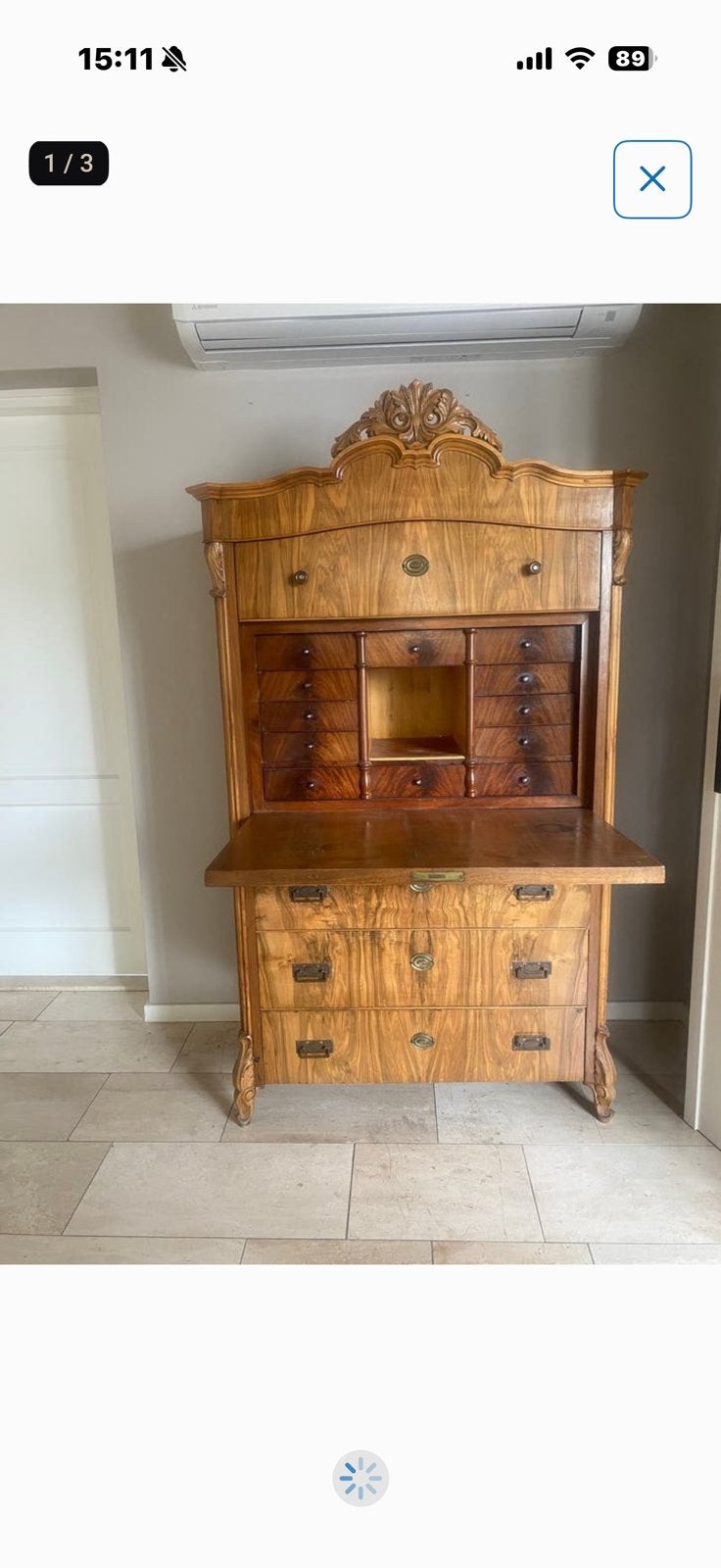 Wortelhouten secretaire, Ophalen, Gebruikt