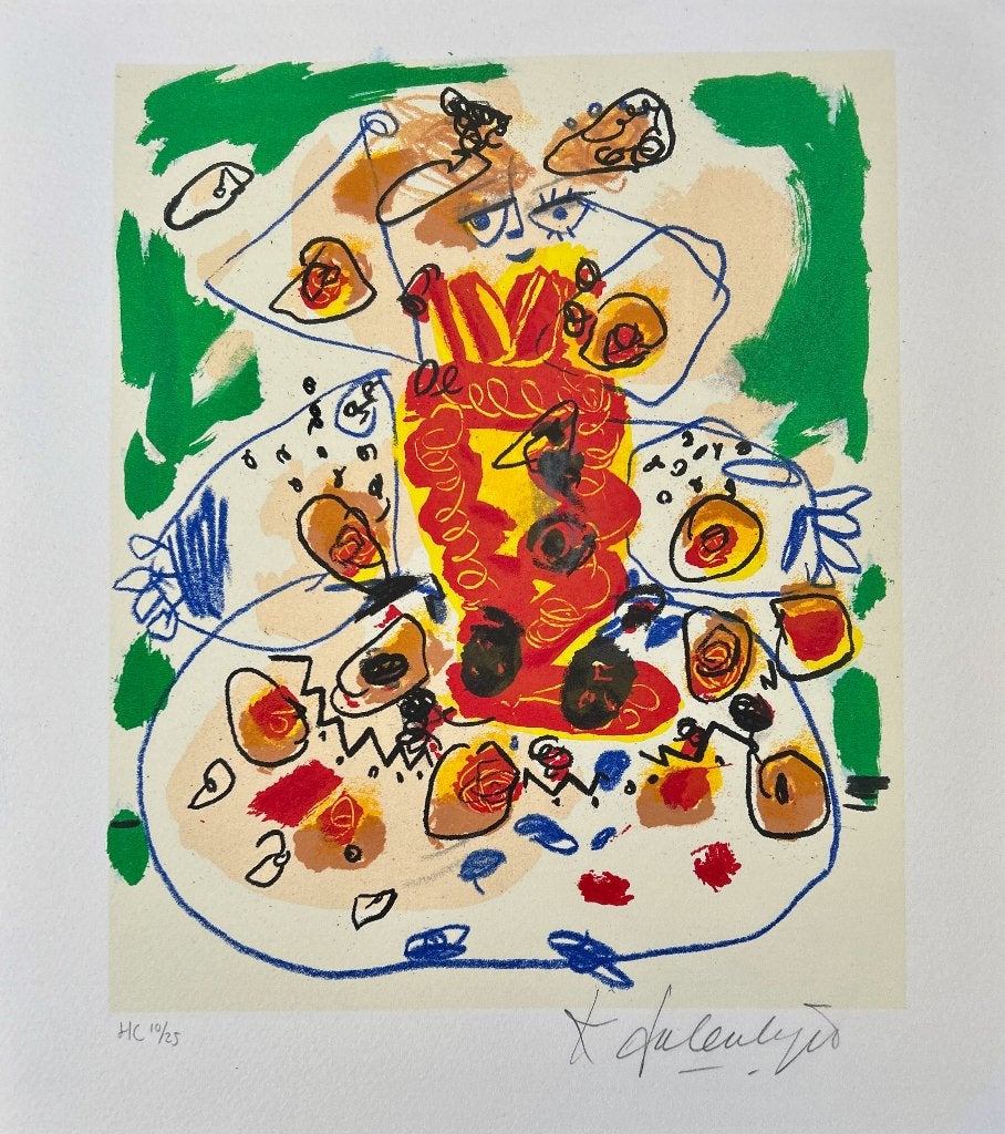 Zeefdruk Kees Salentijn, Antiek en Kunst, Kunst | Litho's en Zeefdrukken, Gesigneerd, Verzenden, Zeefdruk