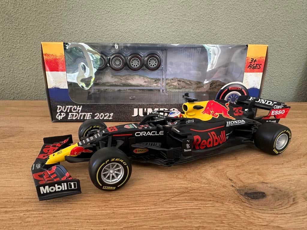 Max Verstappen Red Bull F1 Auto - Dutch GP Editie 2021, Ophalen of Verzenden, Zo goed als nieuw, Auto, Bburago