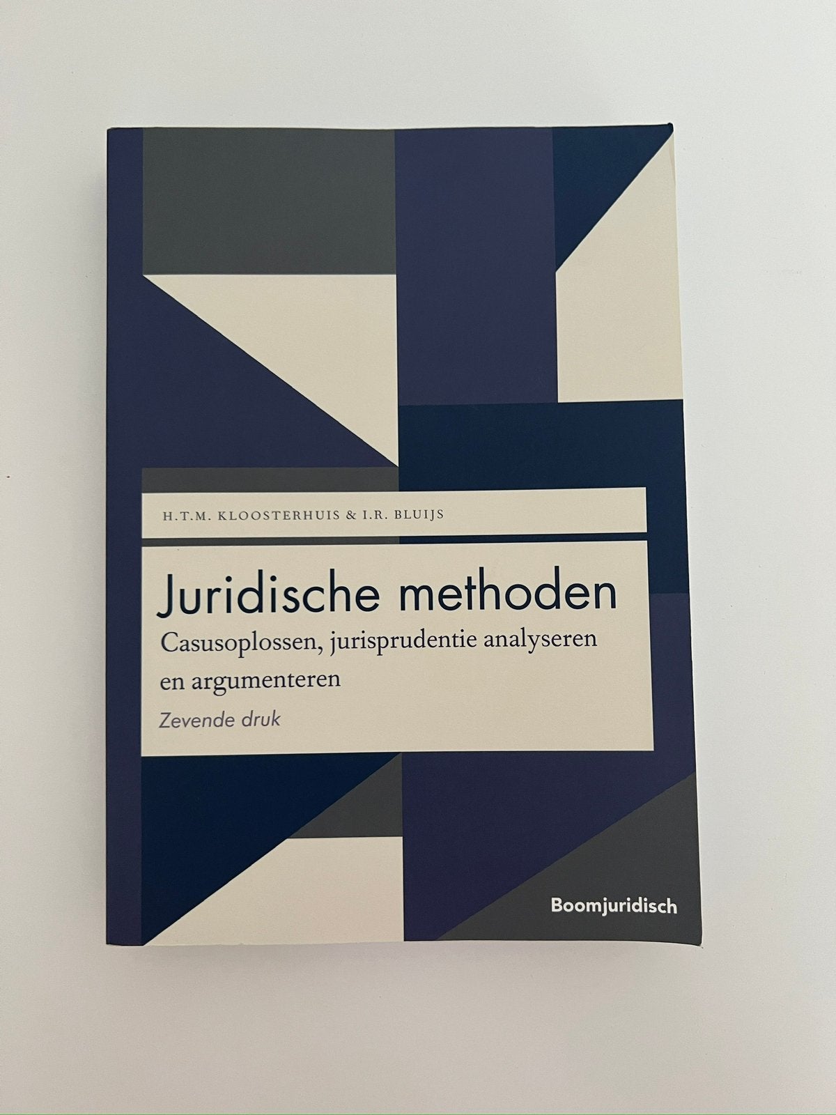 H.T.M. Kloosterhuis - Juridische methoden, Boeken, Wetenschap, Zo goed als nieuw, Sociale wetenschap, Ophalen of Verzenden