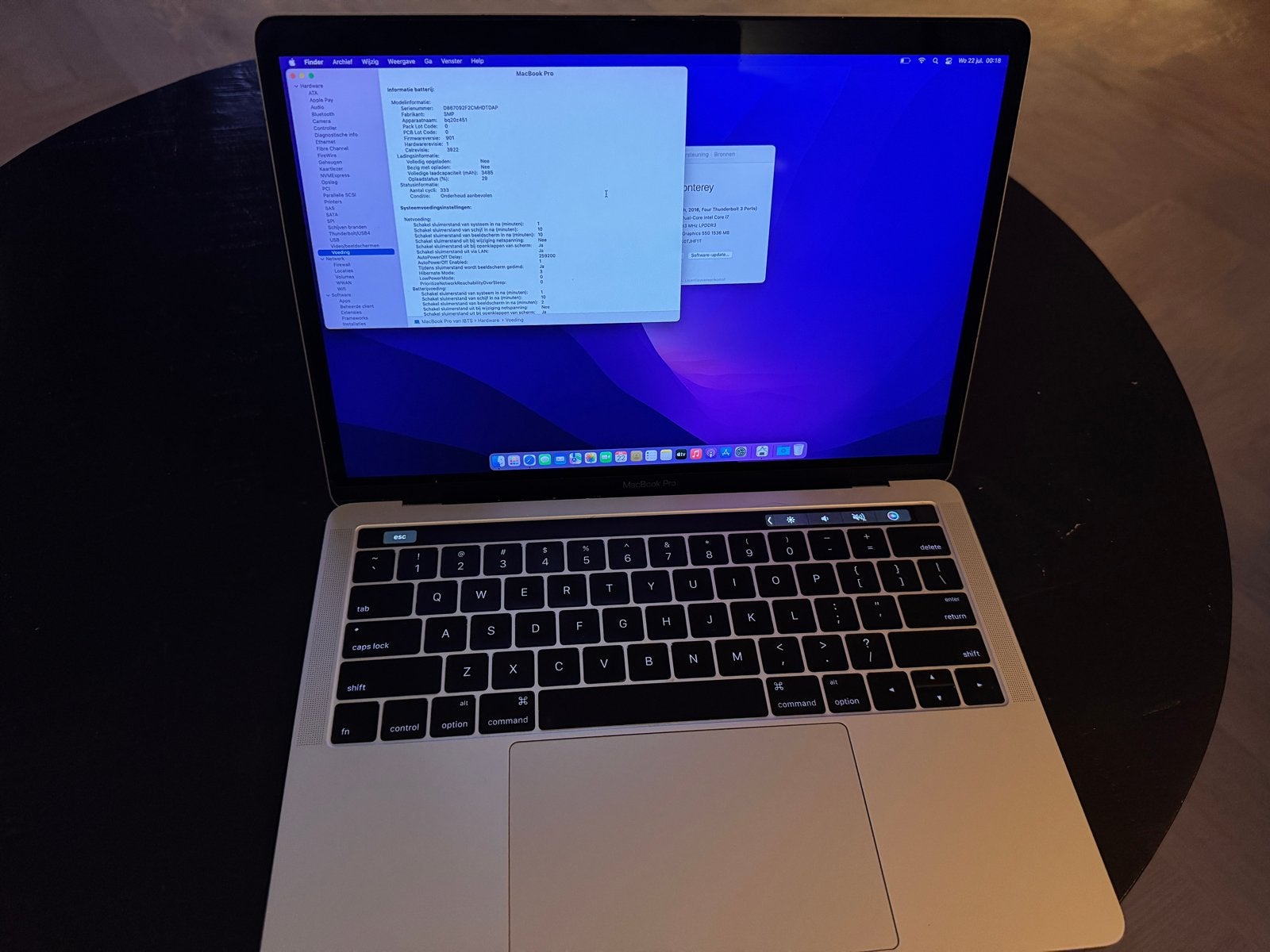 MacBook Pro 13-inch (2016) - 16GB RAM, 500GB opslag, Gebruikt, 13 inch, 512 GB, 3 tot 4 Ghz