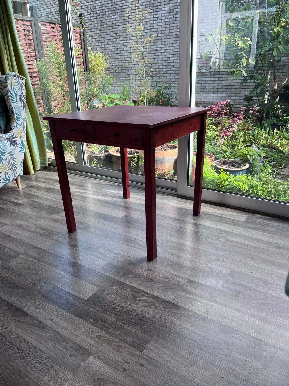 Tafeltje ikea, Huis en Inrichting, Ophalen, Gebruikt, 50 tot 100 cm, Vierkant