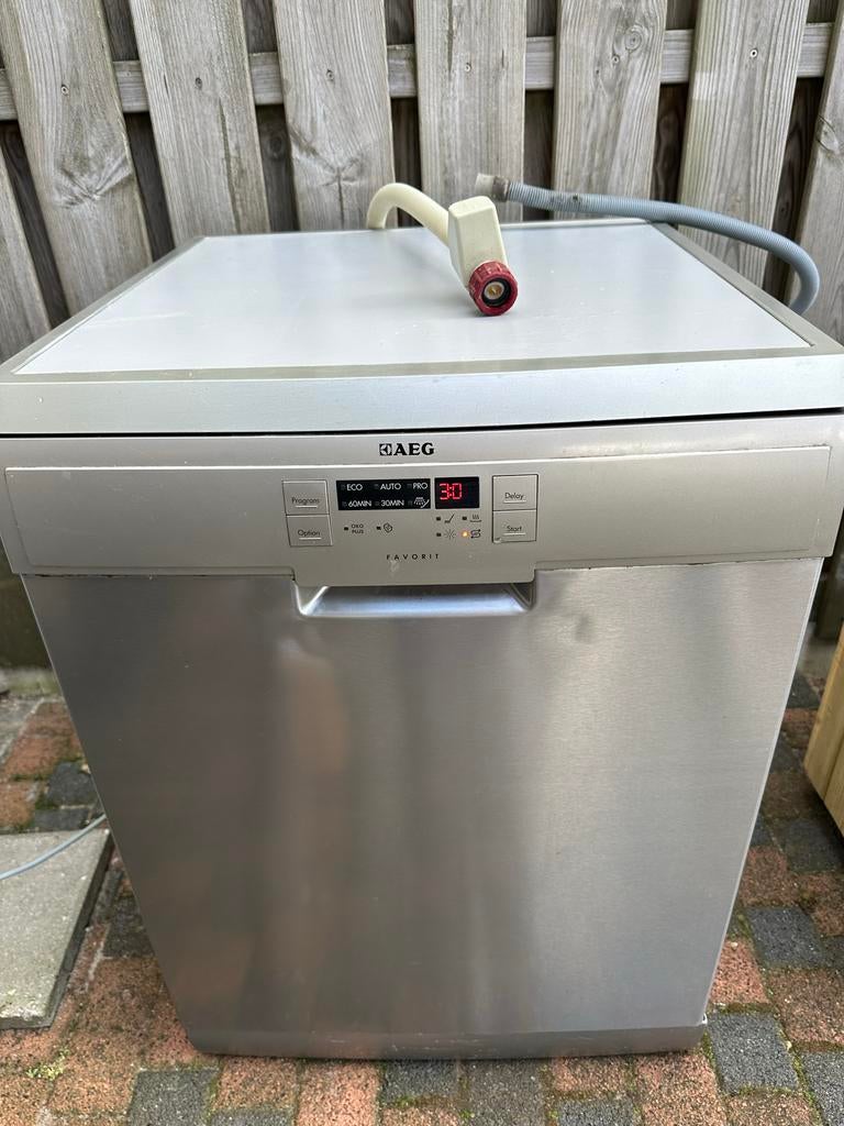 AEG Vaatwasser met storing, Witgoed en Apparatuur, Vaatwasmachines, Gebruikt, Vrijstaand, 85 tot 90 cm, 60 cm of meer, 10 tot 14 liter