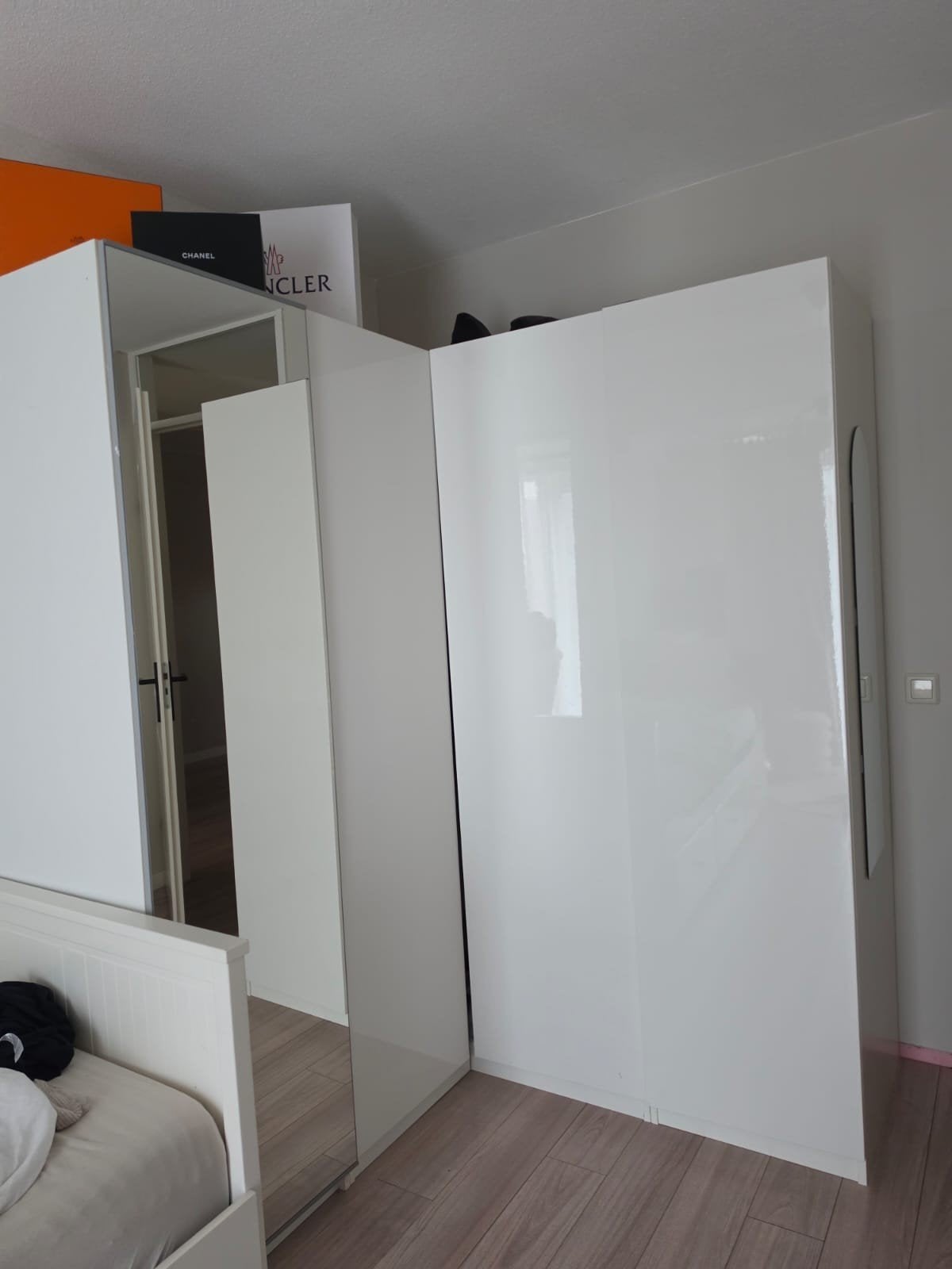IKEA  Spiegeldeur voor PAX kast 50x195 cm, Ophalen, Minder dan 25 cm, 50 tot 100 cm, 200 cm of meer