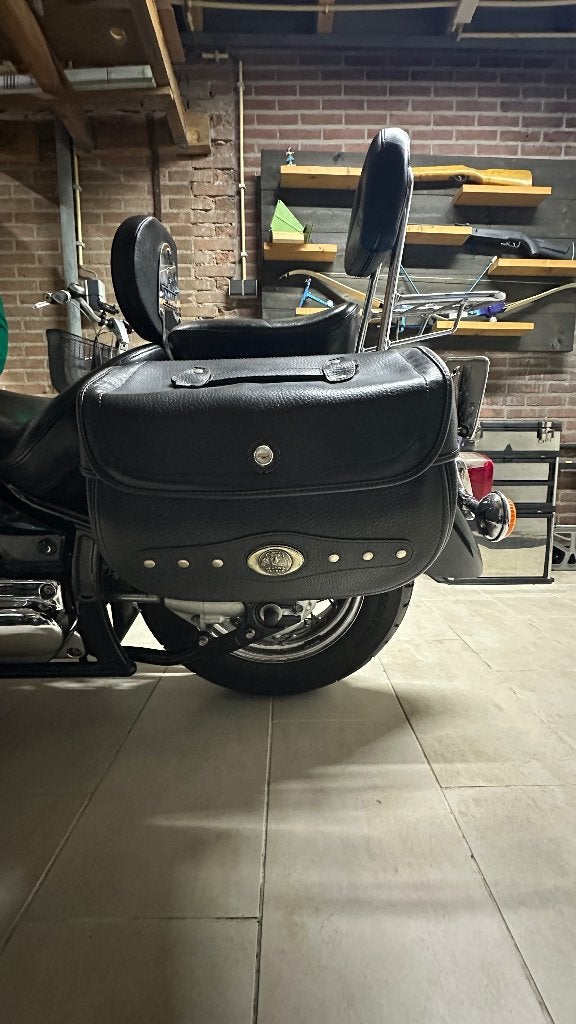 Hepco&Becker leren motor tassen Nevada zwart, Ophalen of Verzenden, Zo goed als nieuw