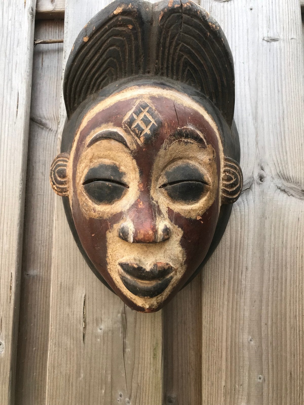 prachtige antieke unieke masker Lega Bwami Congo, Ophalen of Verzenden