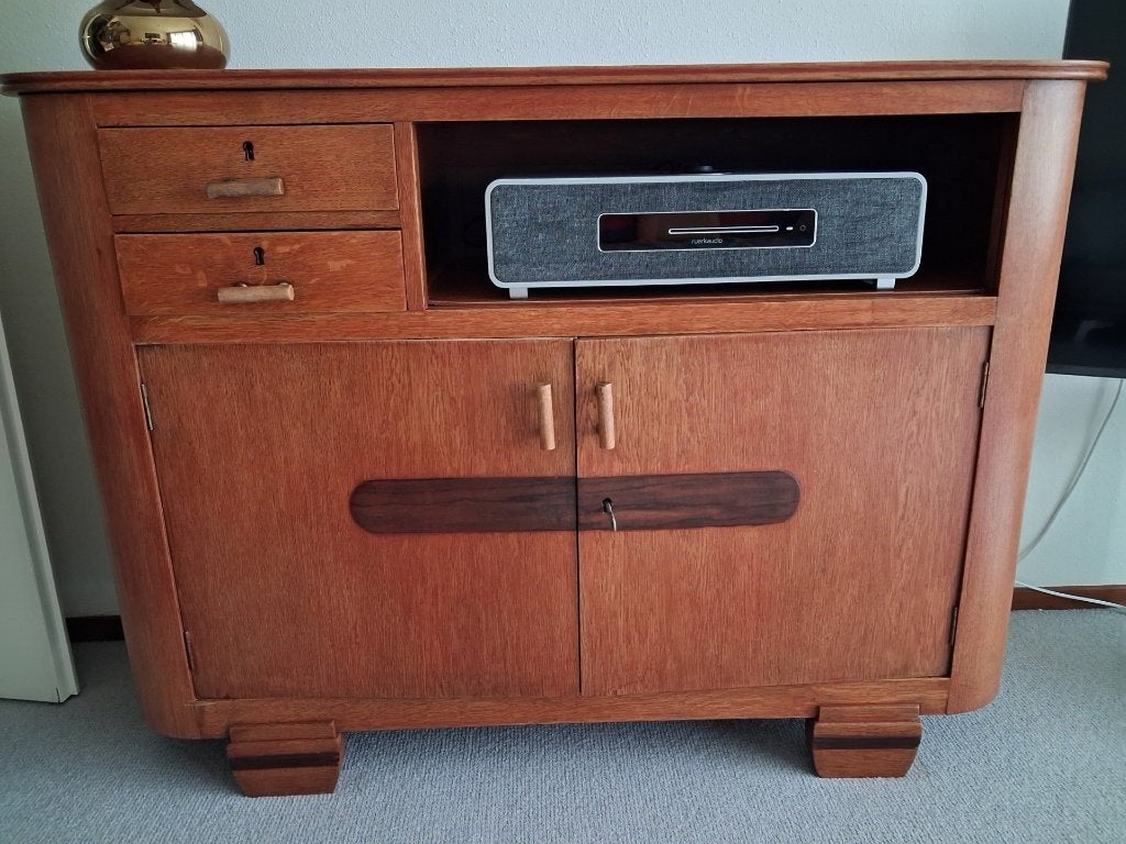 Amsterdamse school Art Deco eiken kast dressoir Coromandel, Ophalen