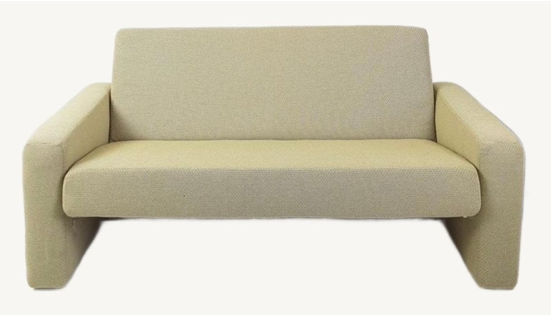 VINTAGE GELDERLAND 4730 Jan de Bouvrie tweezits bank, Ophalen, 150 tot 200 cm, Tweepersoons, 75 tot 100 cm